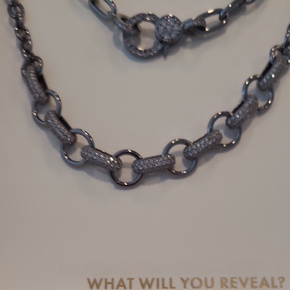 Bomb Party Luxe Layers Necklace On Hematite - Picture 3 of 4